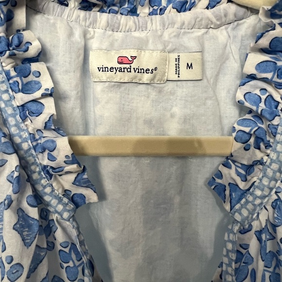 💙👗VINEYARD VINES👗💙 DIAMOND TIERED MIDI DRESS IN DIAMOND MARSHMALLOW SIZE M - Picture 5 of 5